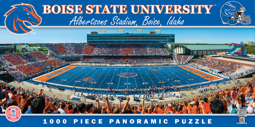 Boise State Broncos 1000pc Panoramic Puzzle - 50yd line