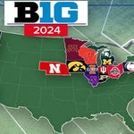 Big Ten Conference Riddell Speed Mini Football Helmet - Set of 18