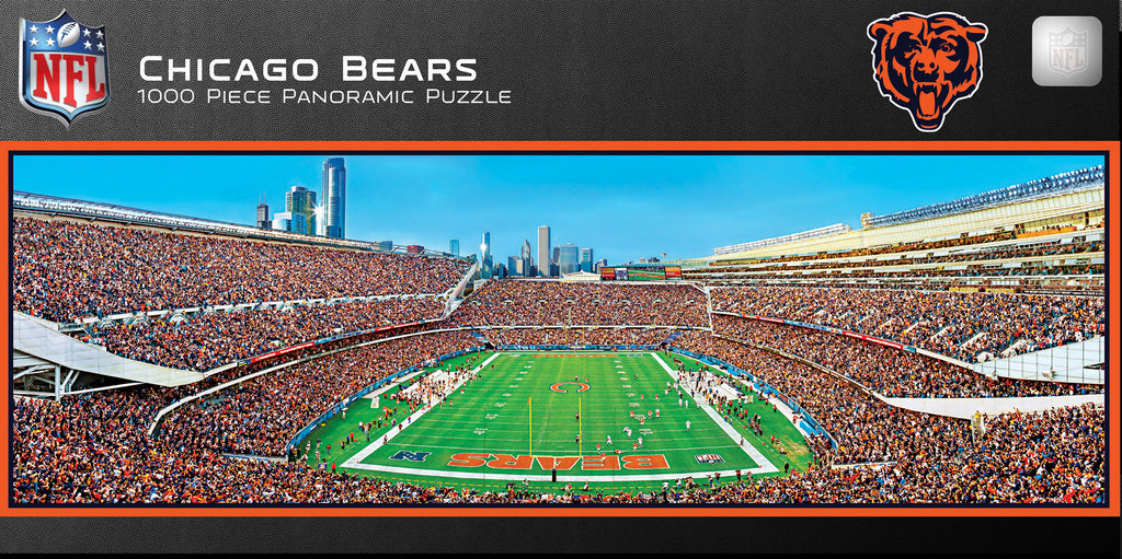 Chicago Bears 1000pc Panoramic Puzzle - Endzone