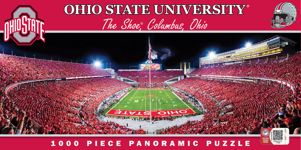 Ohio State Buckeyes Football 1000pc Panoramic Puzzle - Endzone