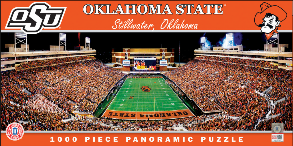 Oklahoma State Cowboys 1000pc Panoramic Puzzle - EndZone
