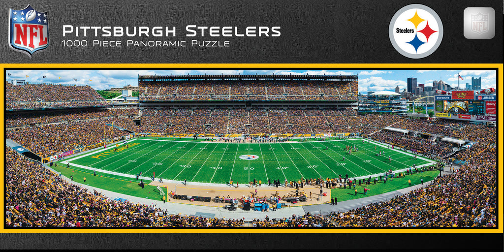 Pittsburgh Steelers 1000pc Panoramic Puzzle - 50yd line