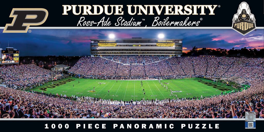 Purdue Boilermakers 1000pc Panoramic Puzzle - 50yd line