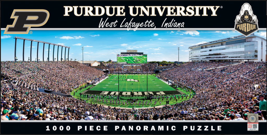 Purdue Boilermakers 1000pc Panoramic Puzzle - Endzone