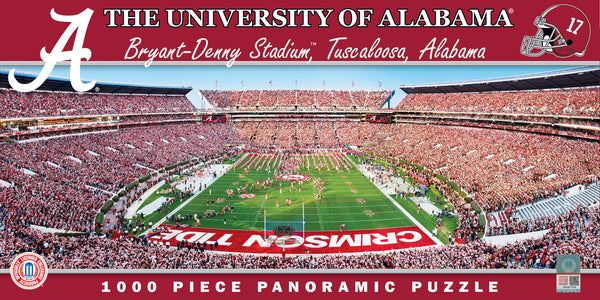 Alabama Crimson Tide 1000pc Panoramic Puzzle - Endzone