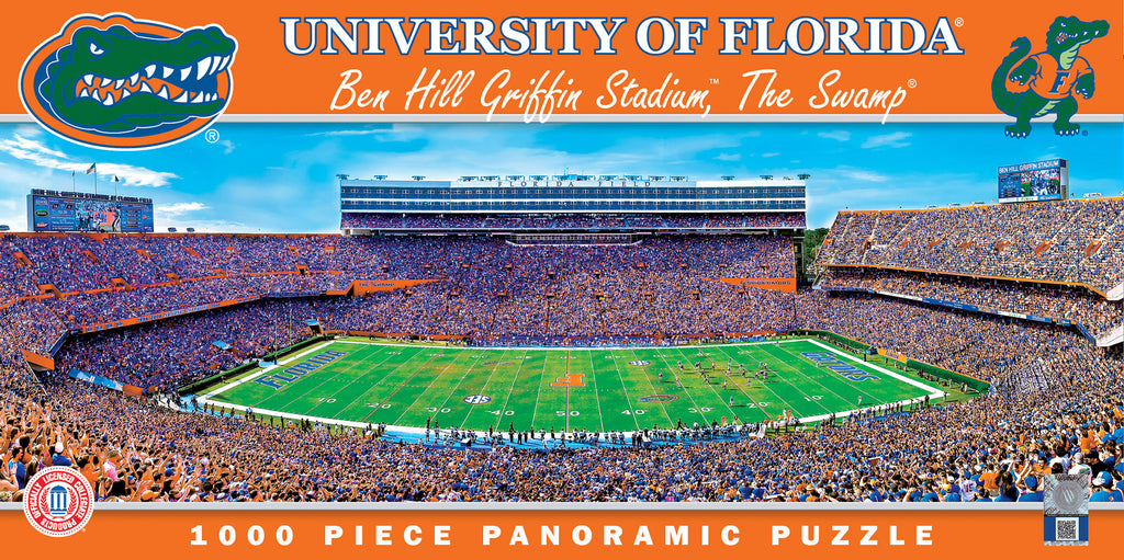 Florida Gators 1000pc Panoramic Puzzle - 50yd line
