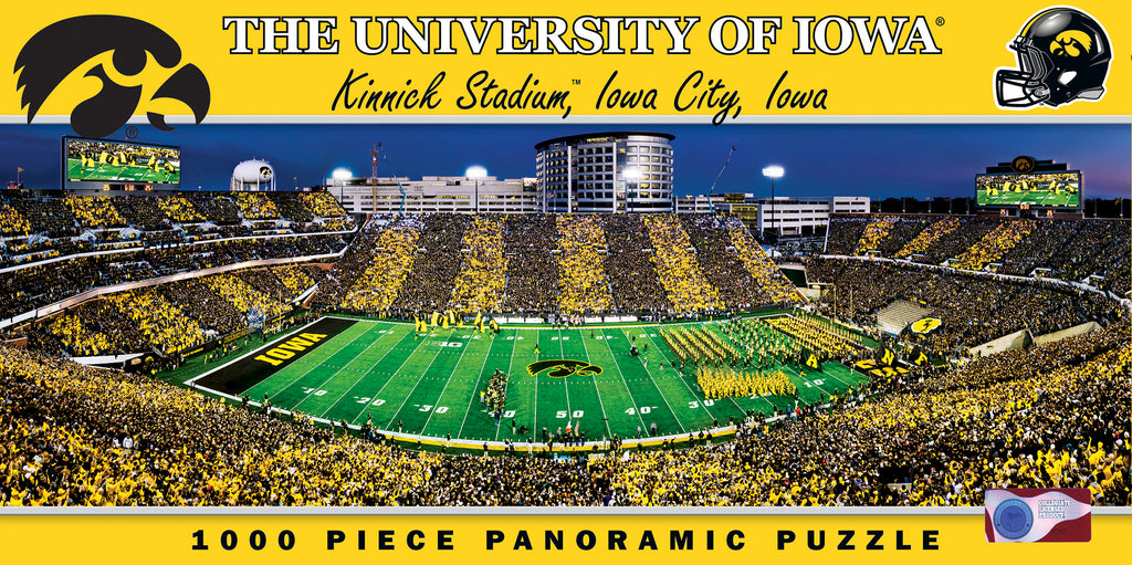 Iowa Hawkeyes 1000pc Panoramic Puzzle - 50yd line
