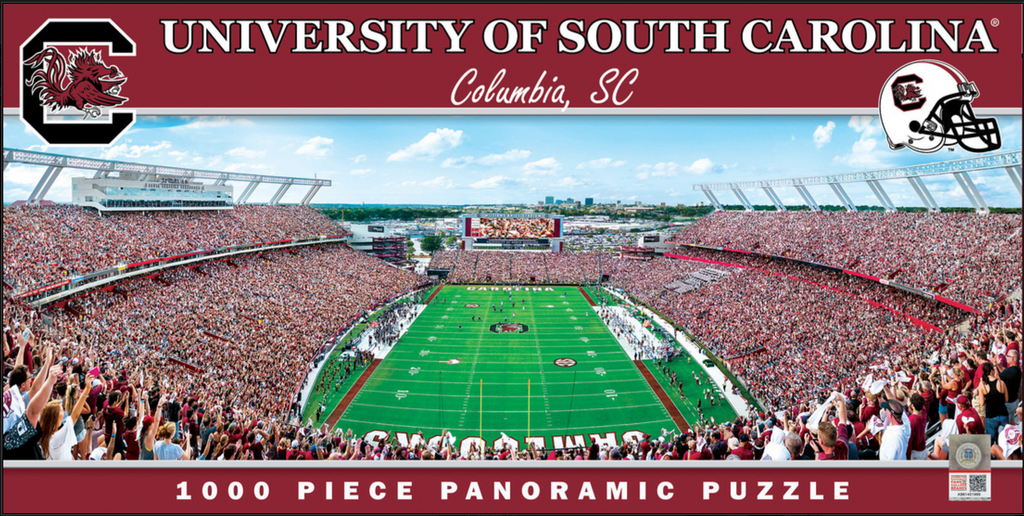 South Carolina Gamecocks 1000pc Panoramic Puzzle - Endzone