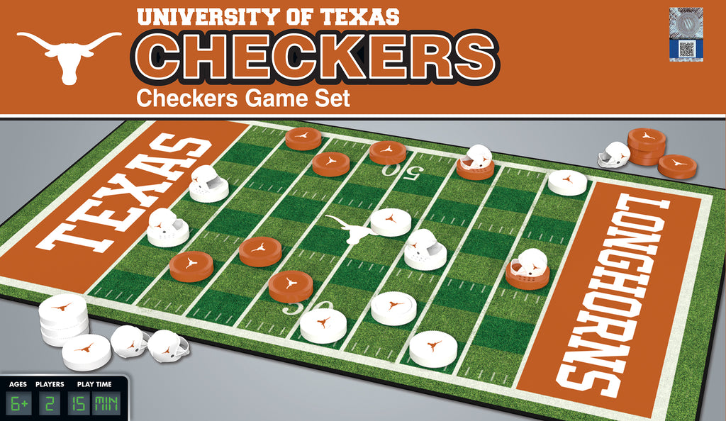 Texas Longhorns Checkers Board Game