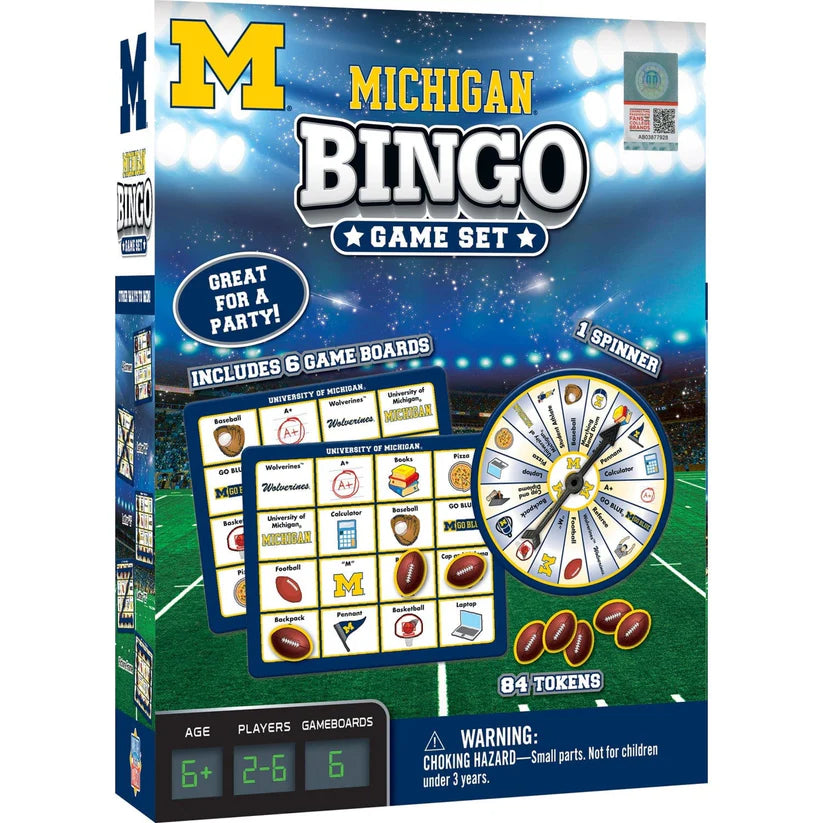 Michigan Wolverines Bingo Game