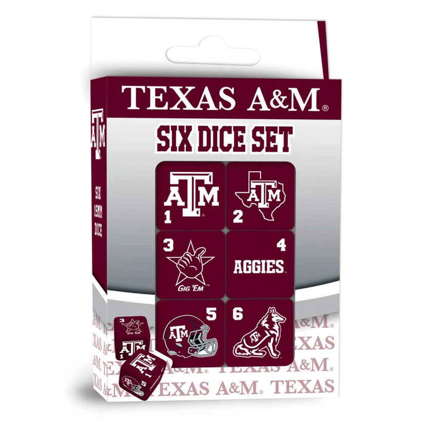 Texas A&M Dice Set