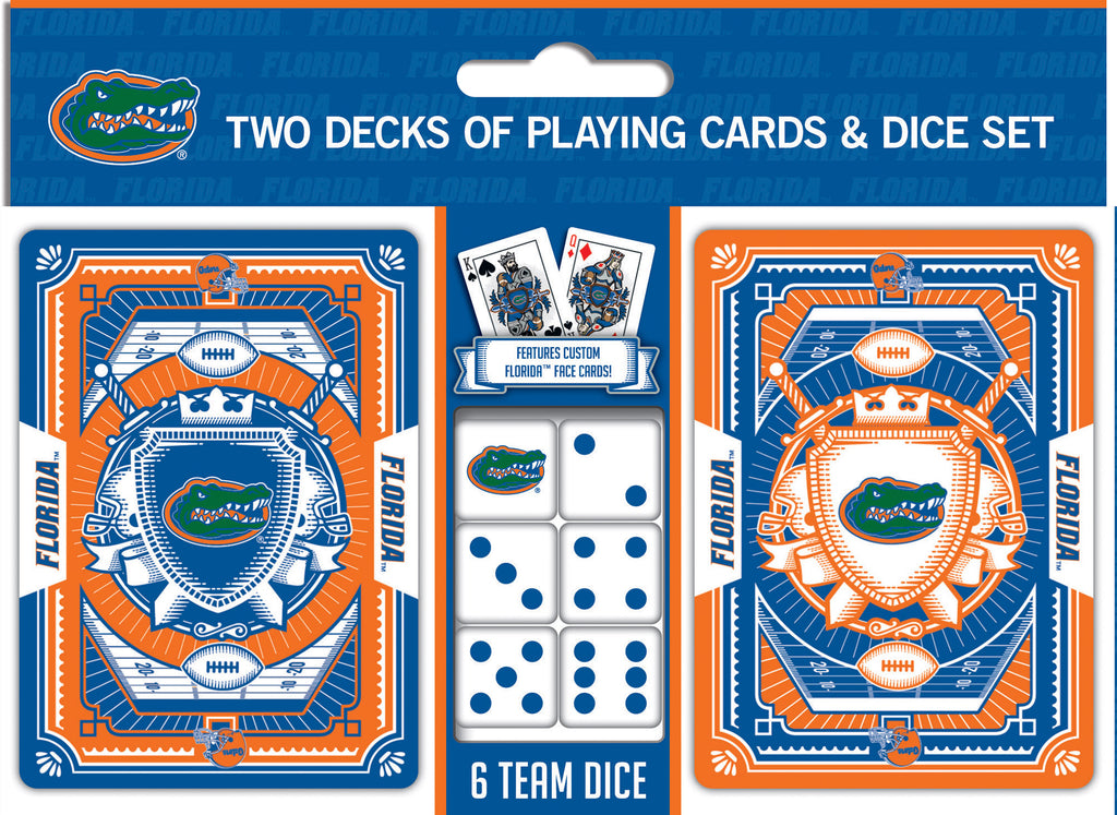 Florida Gators - 2-Pack Playing Cards & Dice Set