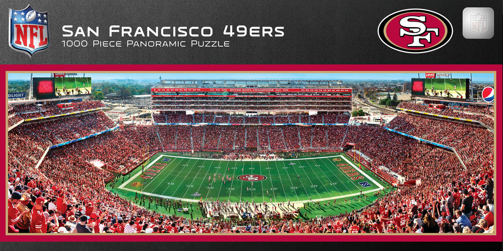 San Francisco 49ers 1000pc Panoramic Puzzle - 50yd line
