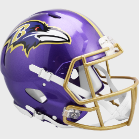 Baltimore Ravens Riddell Speed FLASH Authentic Full Size Football Helmet