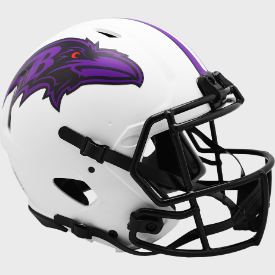 Baltimore Ravens Riddell Speed LUNAR ECLIPSE Authentic Full Size Football Helmet