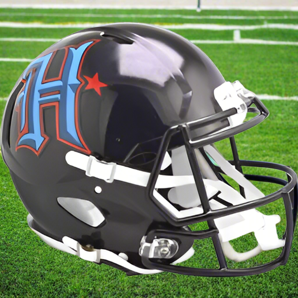 Houston Texans 🔵🔵 2024 Alternate Riddell Speed Authentic Full Size Helmet - H-Town Power