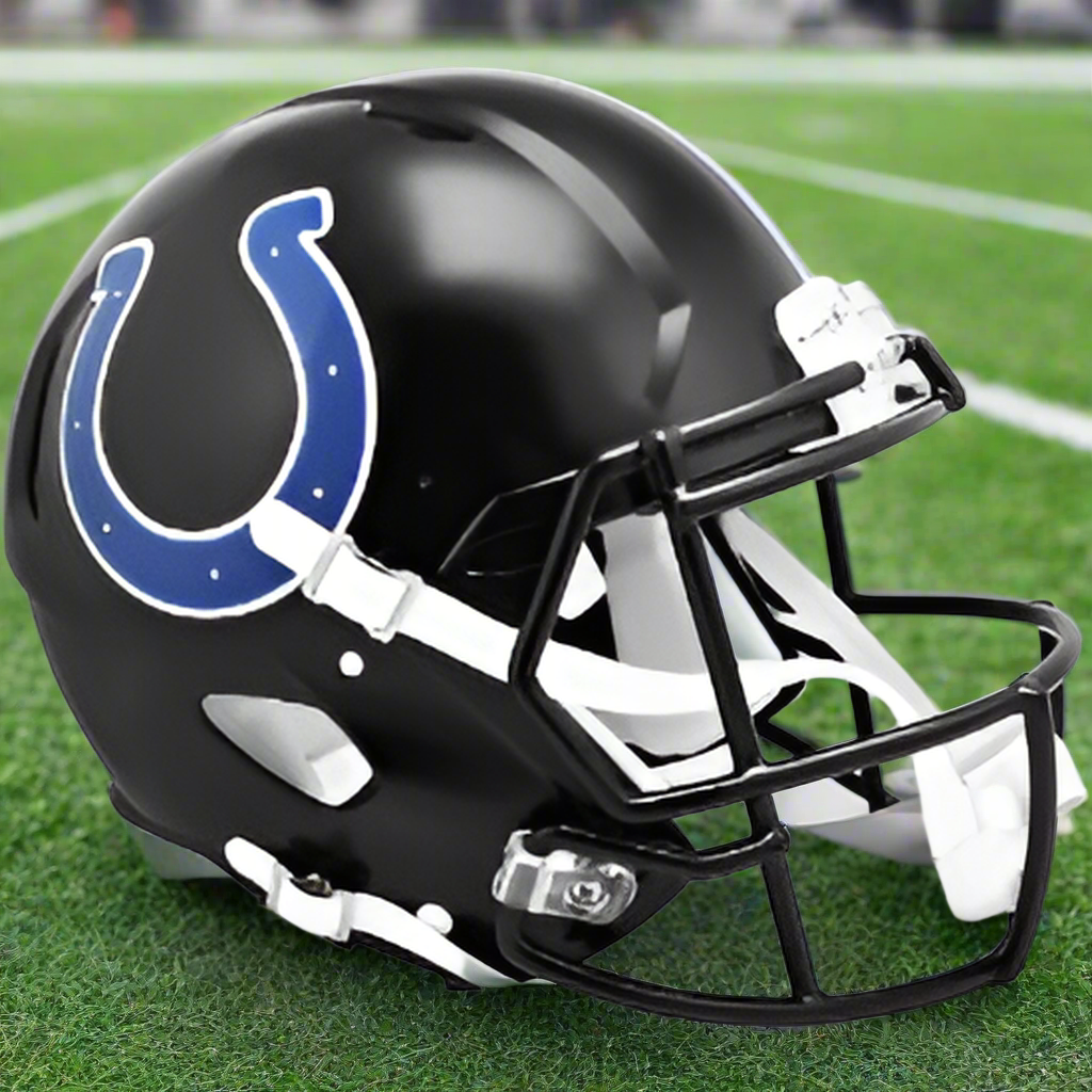 Indianapolis Colts 🐎⚫2023 Alternate Riddell Speed Authentic Full Size Helmet - Indiana Nights