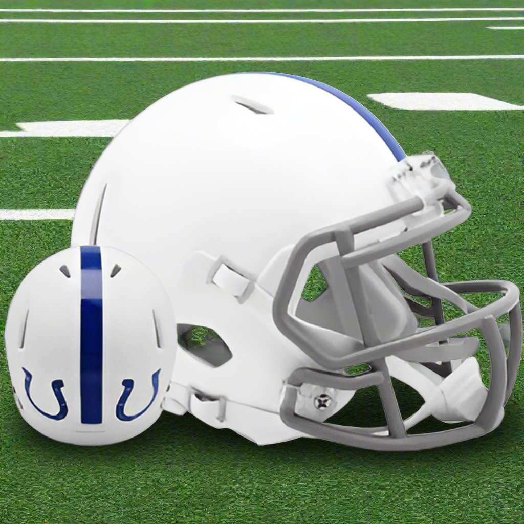 Indianapolis Colts ๐๏ธ๐ โ56 Throwback Riddell Speed Replica Full-Size NFL Helmet - Baltimore Beginnings