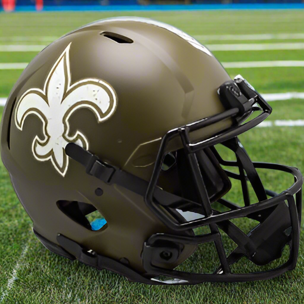 New Orleans Saints ⚜️🪖 Salute to Service 1 Riddell Speed Authentic Full Size Helmet - Honor The Heroes