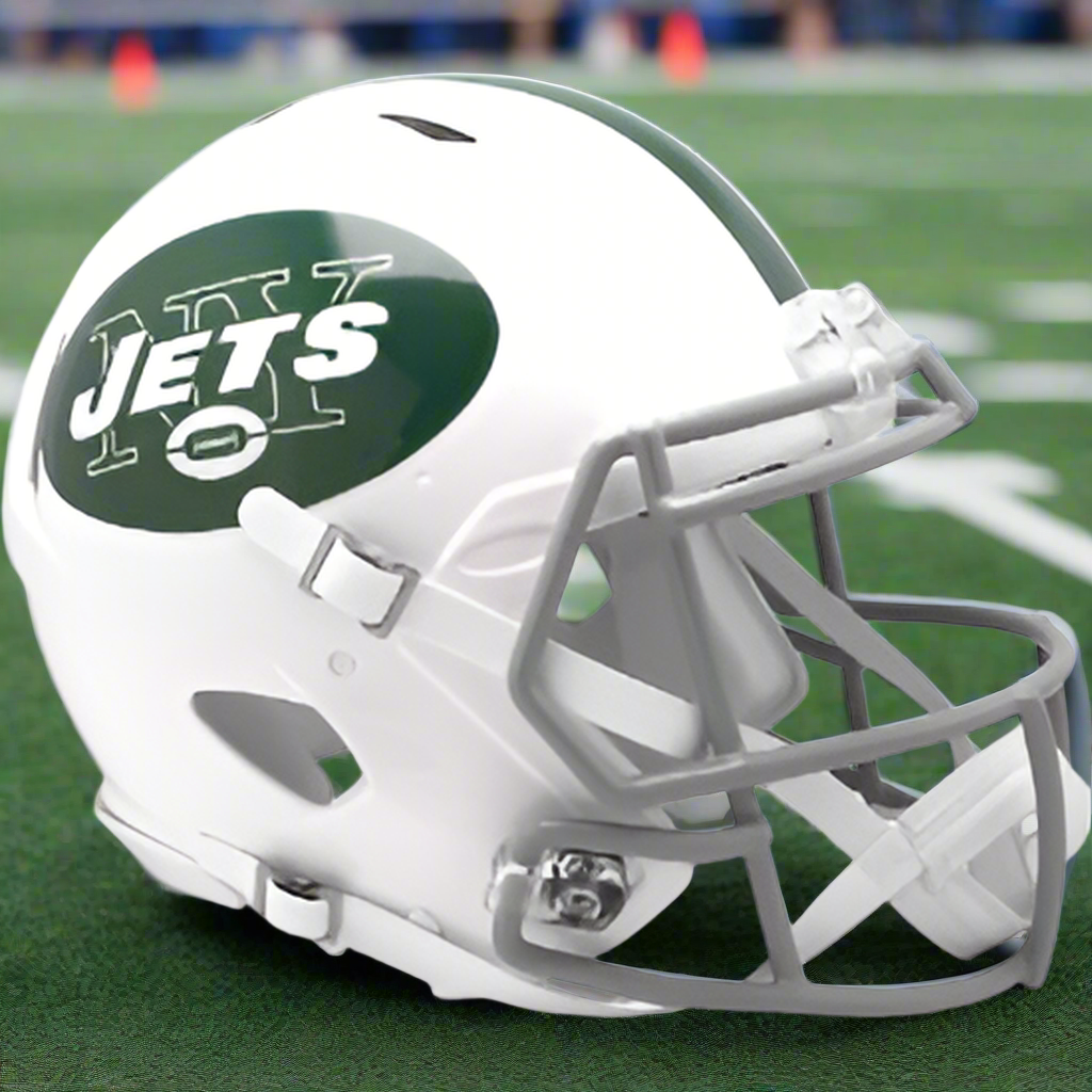 New York Jets Riddell Speed Football Helmet 2024 Alternate On-Field