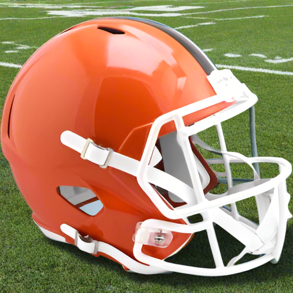 Cleveland Browns đđ€ Riddell Speed Replica Full-Size NFL Helmet - Dawg Pound Pride