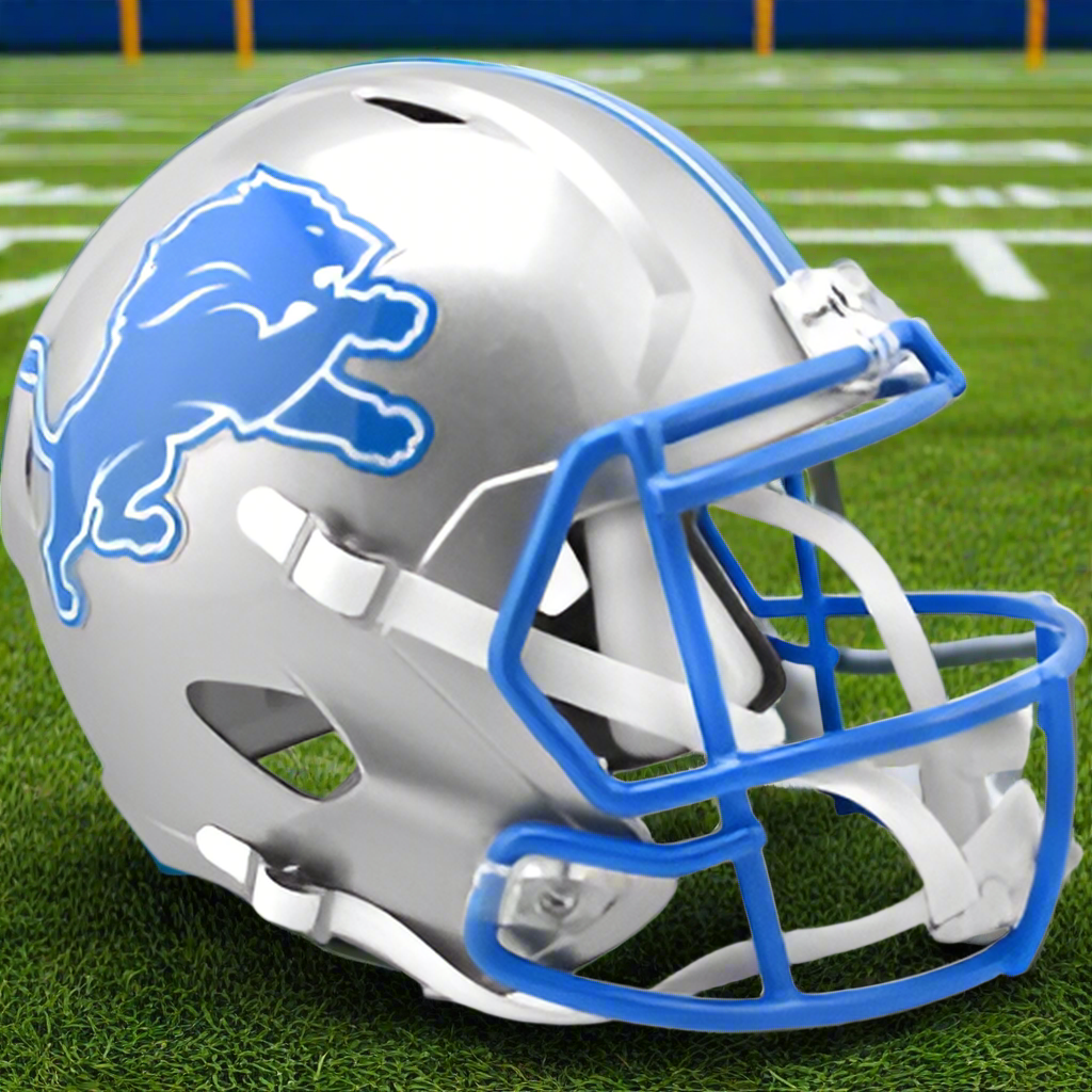 Detroit Lions šµš Riddell Speed Replica Full-Size NFL Helmet - One Pride