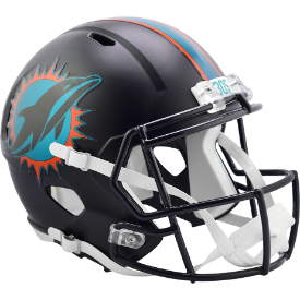 Miami Dolphins 🐬⚫ 2025 Rivalries Riddell Speed Replica Full Size Helmet - 305 Underwater