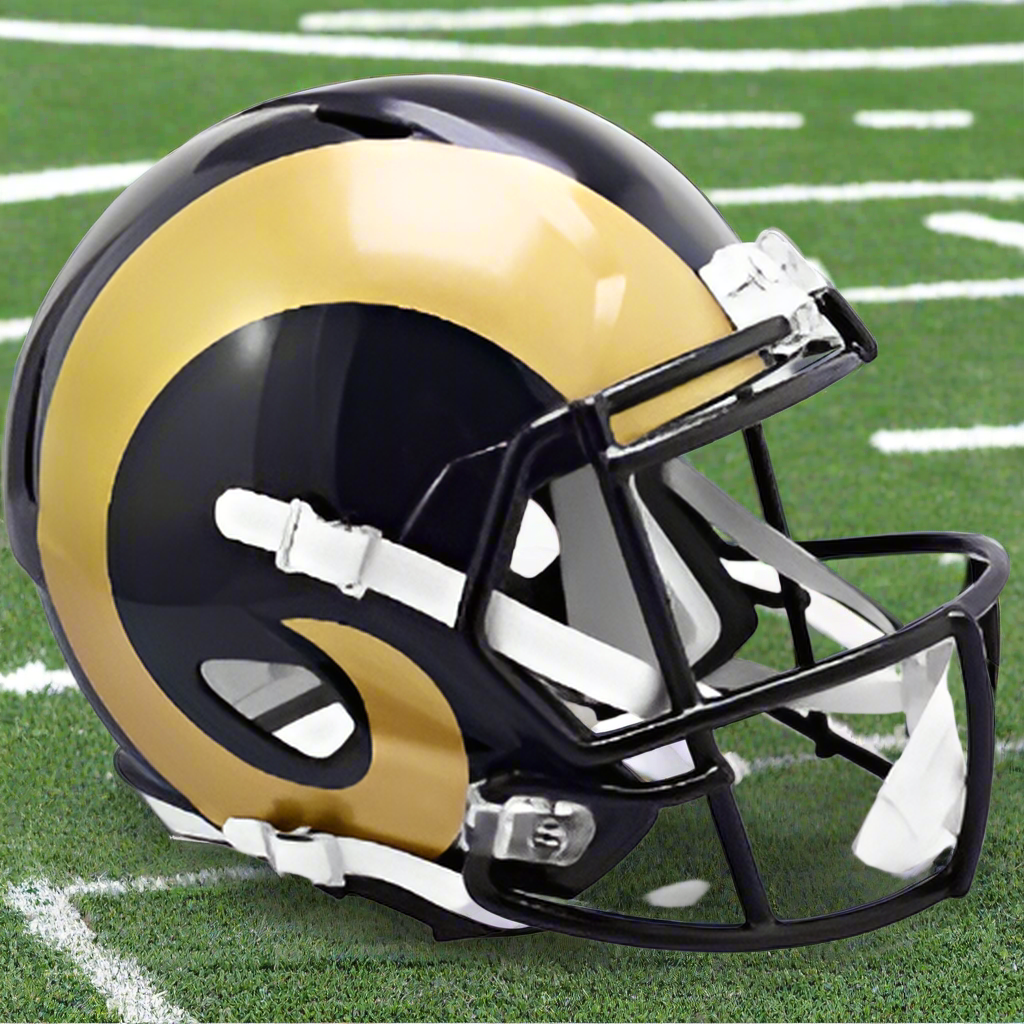 St. Louis Rams 🏈🐏 ’00–’16 Throwback Riddell Speed Replica Full-Size NFL Helmet - Greatest Show Legacy