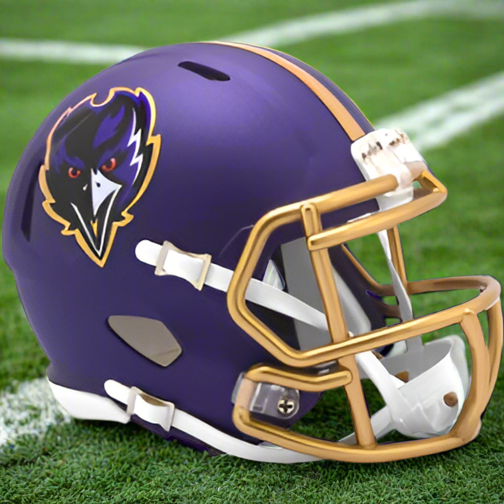 Baltimore Ravens 🟣 2024 Alternate Riddell Speed Mini Football Helmet – Bold New Era Collectible