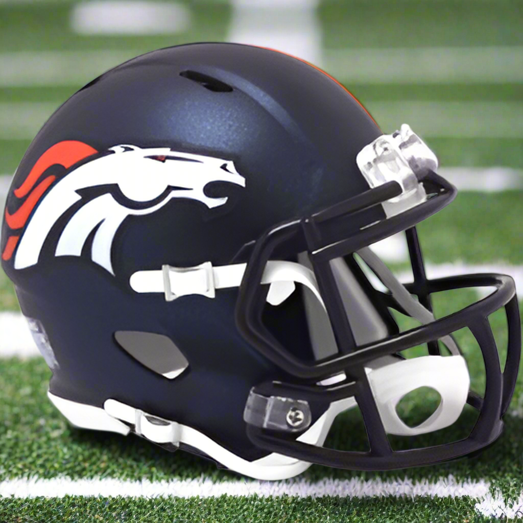 Denver Broncos 🐎 Riddell Speed Mini Football Helmet – Current Primary Edition