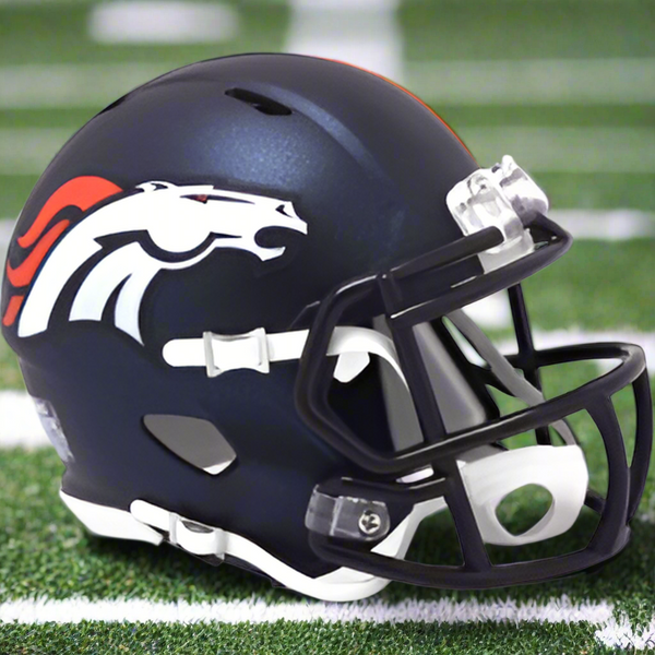 Denver Broncos 🐎 Riddell Speed Mini Football Helmet – Current Primary Edition