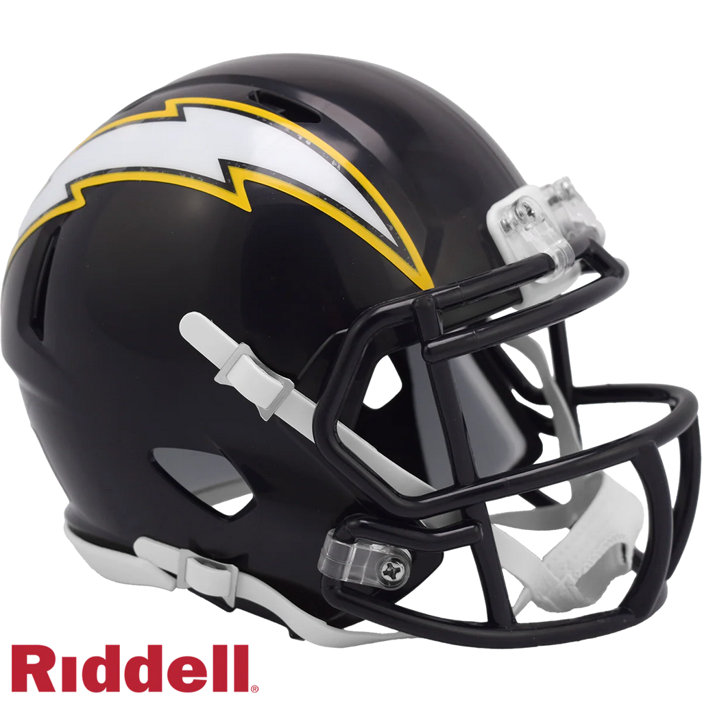 Los Angeles Chargers ⚡ 2025 Alternate "Super Chargers" Riddell Speed Mini Football Helmet – Navy on Navy Edition