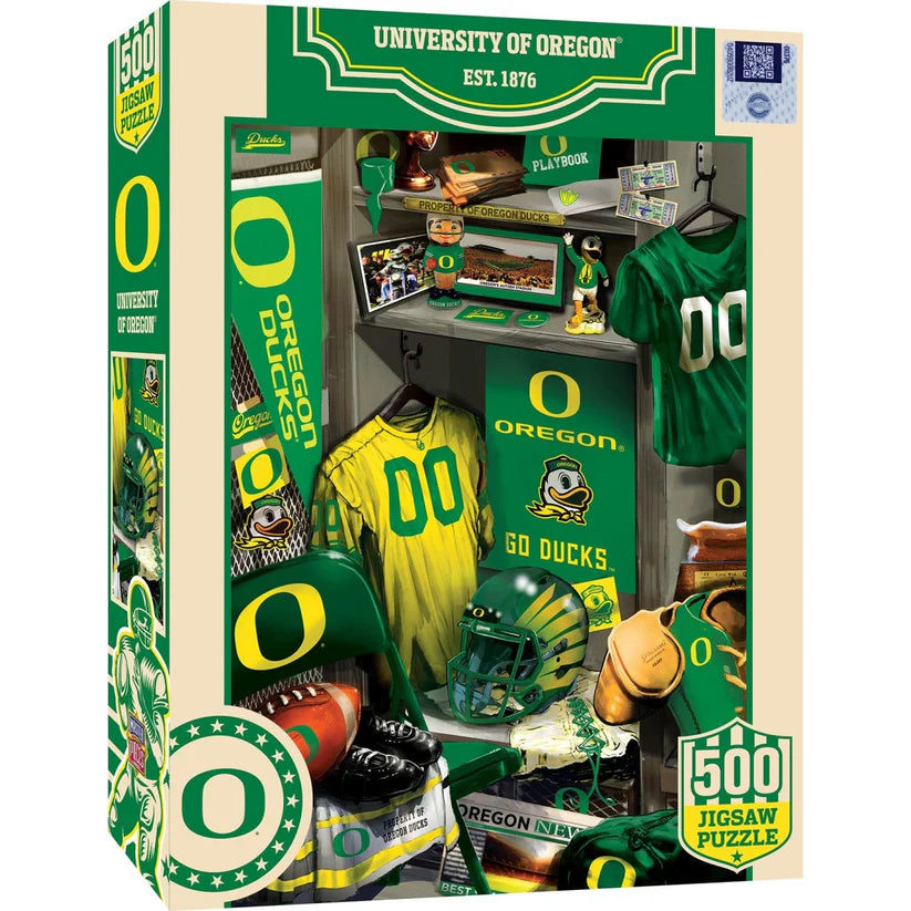 Oregon Ducks - Locker Room 500 Piece Jigsaw Puzzle