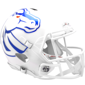 Boise State Broncos White Riddell Speed Authentic Full Size Football Helmet