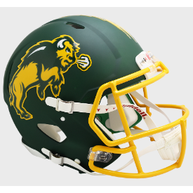 North Dakota State Bison Matte Green Riddell Speed Authentic Full Size Football Helmet