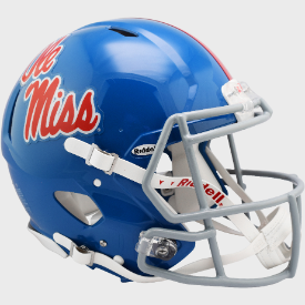 Mississippi (Ole Miss) Rebels Powder Blue Riddell Speed Authentic Full Size Football Helmet