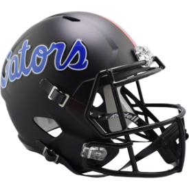 Florida Gators Satin Black Riddell Speed Replica Full Size Football Helmet