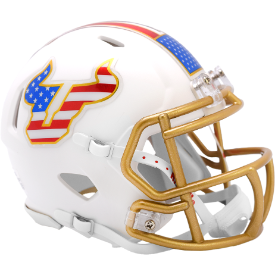 South Florida Bulls Stars & Stripes Riddell Speed Mini Football Helmet