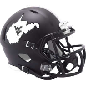 West Virginia Mountaineers Coal Rush Riddell Speed Mini Football Helmet