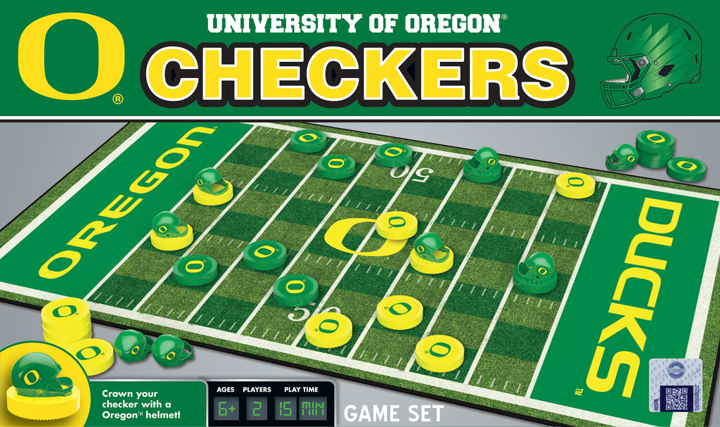 Oregon Ducks Checkers Board Game