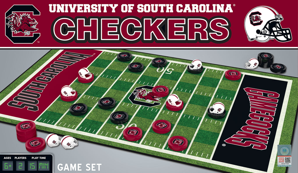 South Carolina Gamecocks Checkers Board Game