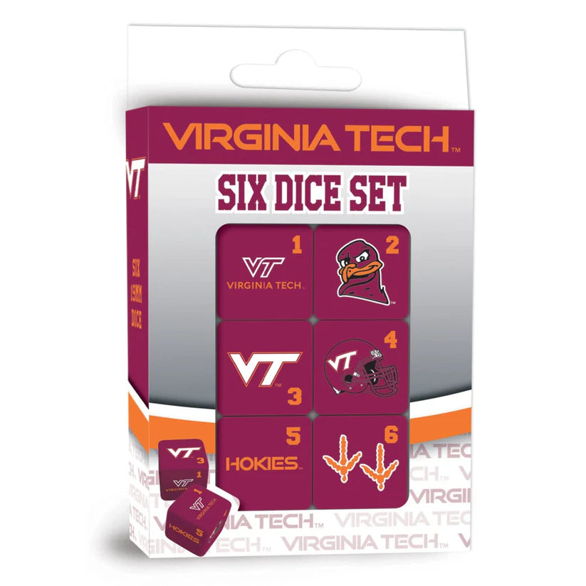 Virginia Tech Hokies Dice Set