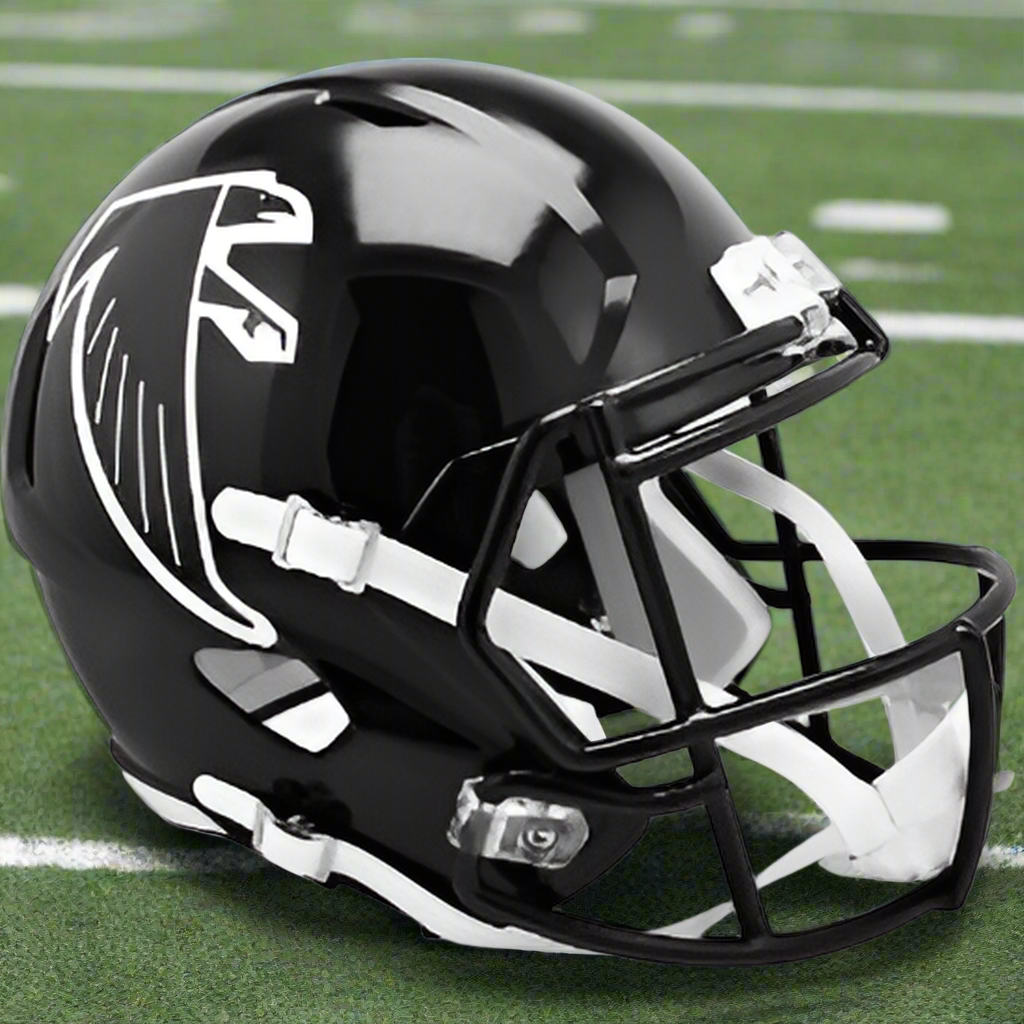 Atlanta Falcons ⚫⚫ '90–'02 Throwback Riddell Speed Replica Full-Size NFL Helmet - Dirty Bird Era