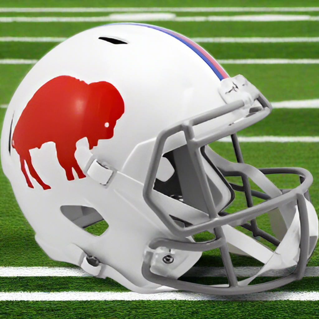 Buffalo Bills 🔴🔵 '65–'73 Throwback Riddell Speed Replica Full-Size NFL Helmet - AFL Legacy