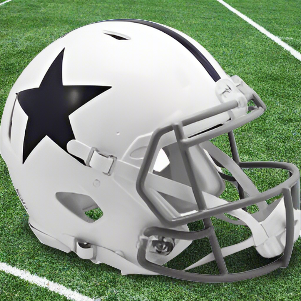 Dallas Cowboys ⭐🔵 '60–'63 Throwback Riddell Speed Authentic Full Size Helmet - Lone Star Beginnings