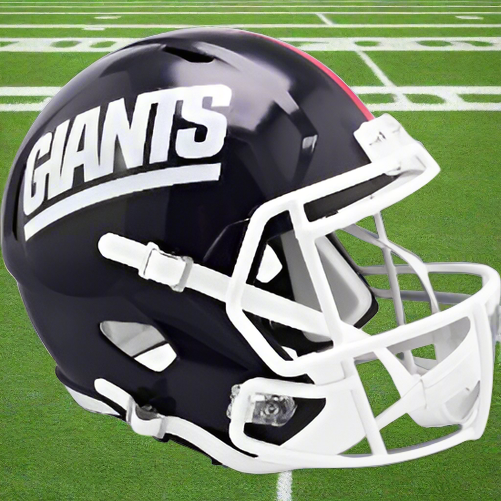 New York Giants 🏈🔵 ’81–’99 Throwback Riddell Speed Replica Full-Size NFL Helmet - Classic Big Blue