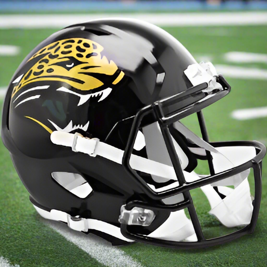 Jacksonville Jaguars 🐆🔥 ’95–’12 Throwback Riddell Speed Replica Full-Size NFL Helmet - Inaugural Years