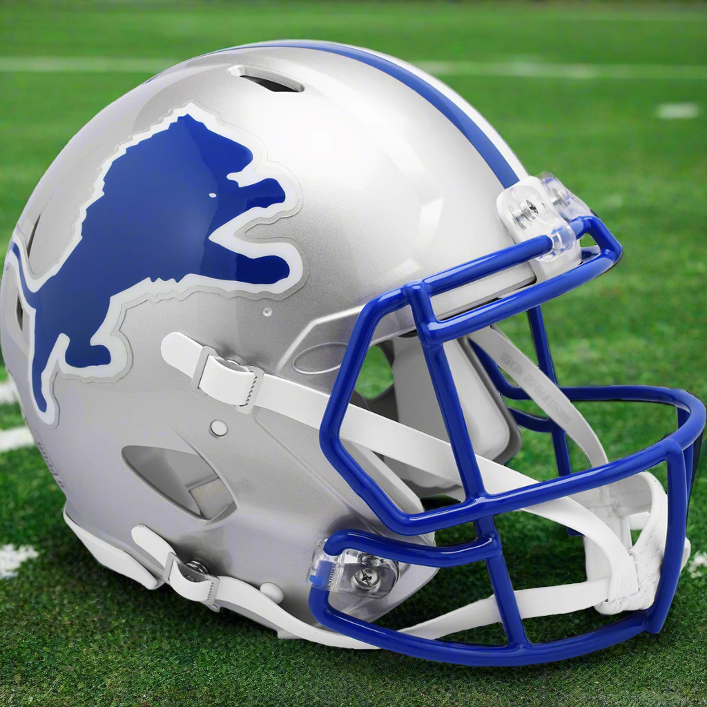 Detroit Lions š¦š '83ā'02 Throwback Riddell Speed Authentic Full Size Helmet - Classic Era