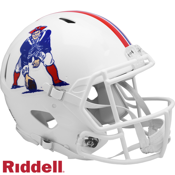 New England Patriots Riddell Speed Throwback 82-89 Authentic Full Size Football Helmet