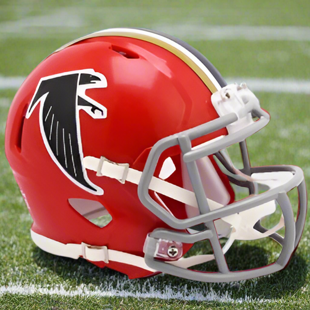Atlanta Falcons 🔴 Throwback '66–'69 Riddell Speed Mini Football Helmet – Classic Retro Collectible
